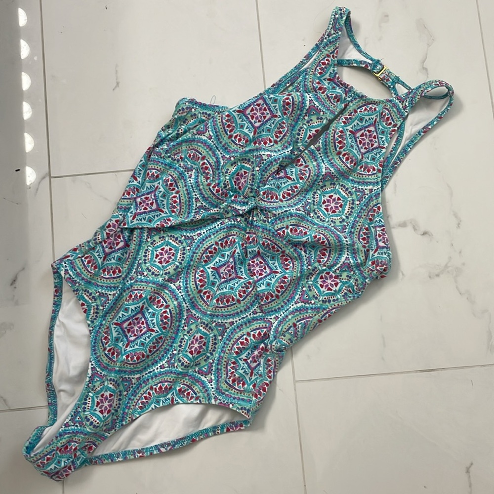 Helen Jon Mandala swimsuit one piece size M paisley - Picture 3 of 7